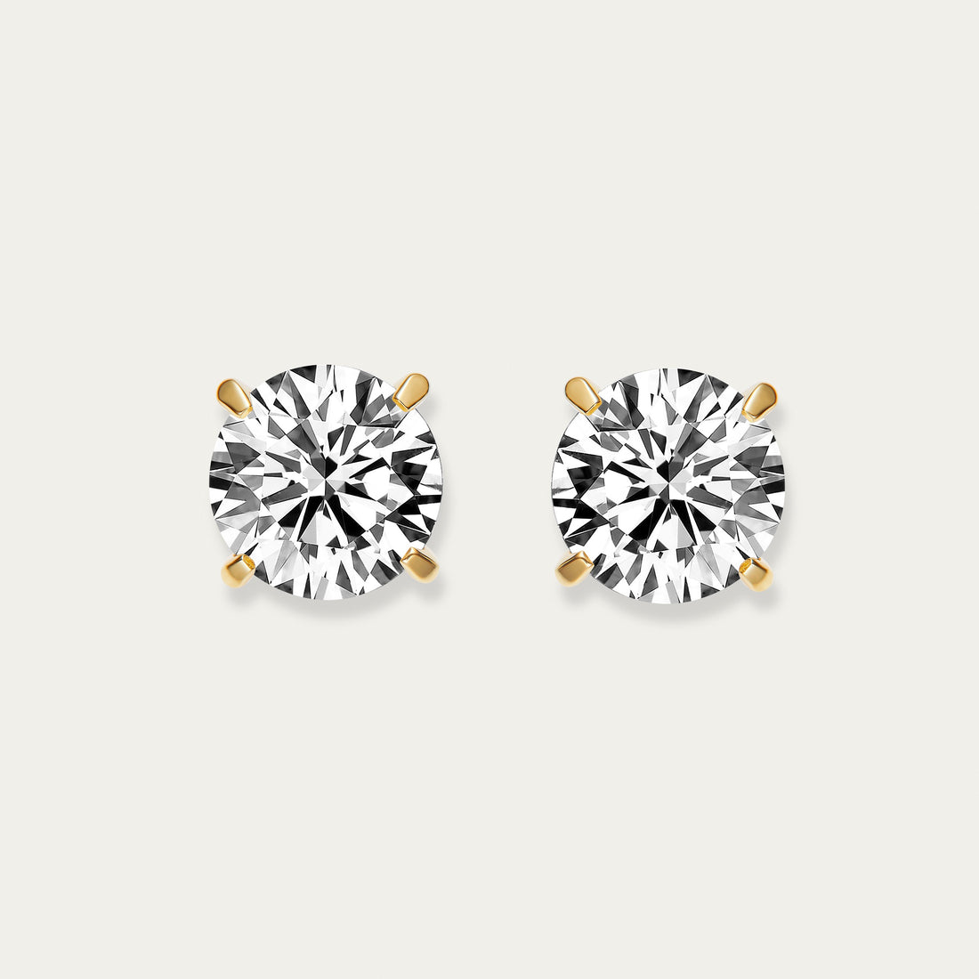 Round Brilliant Diamond Earrings