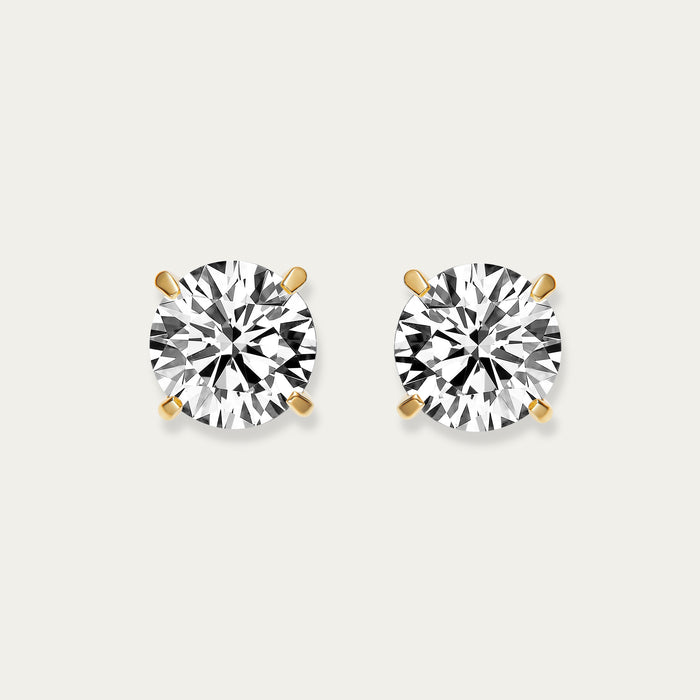 Round Brilliant Diamond Earrings