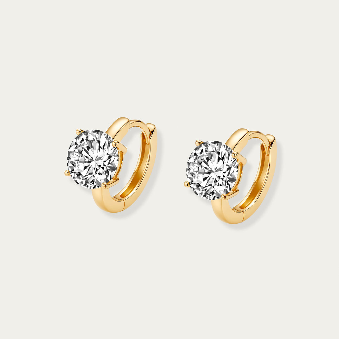 Round Brilliant Diamond Earrings