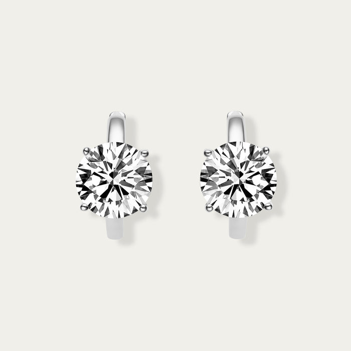 Round Brilliant Diamond Earrings