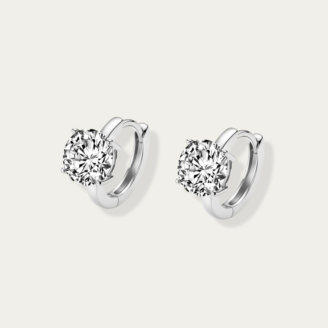 Round Brilliant Diamond Earrings