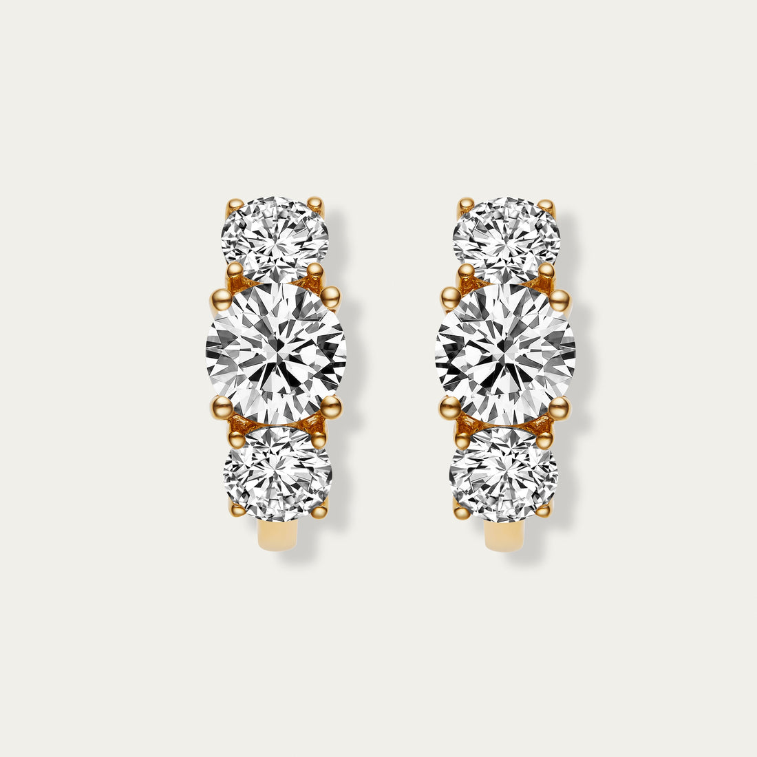Round Brilliant Diamond Earrings