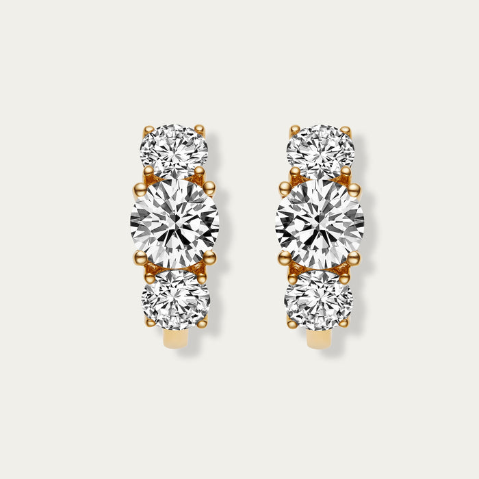 Round Brilliant Diamond Earrings