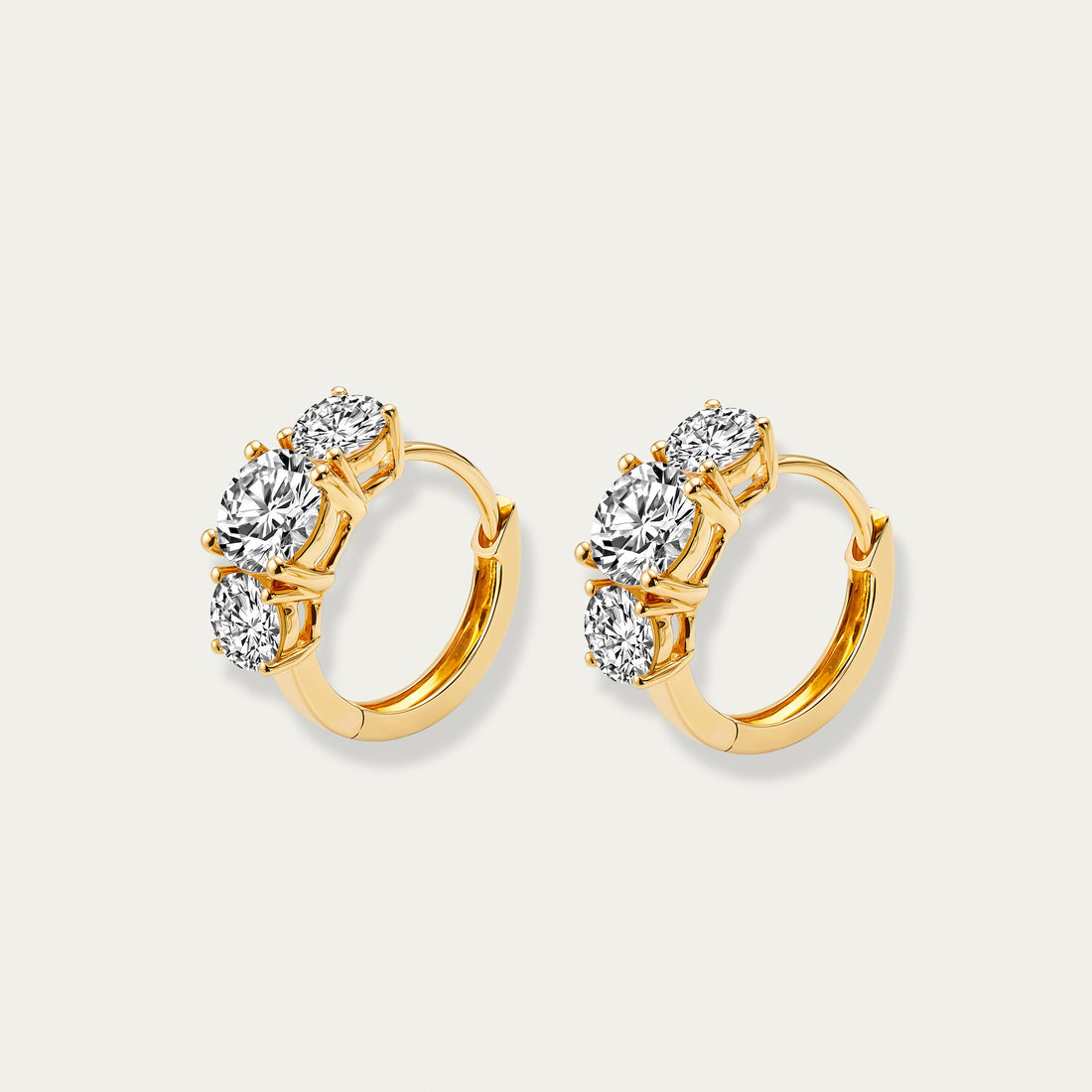 Round Brilliant Diamond Earrings