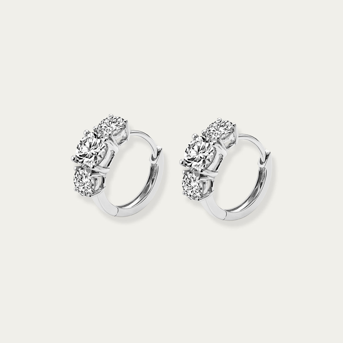 Round Brilliant Diamond Earrings