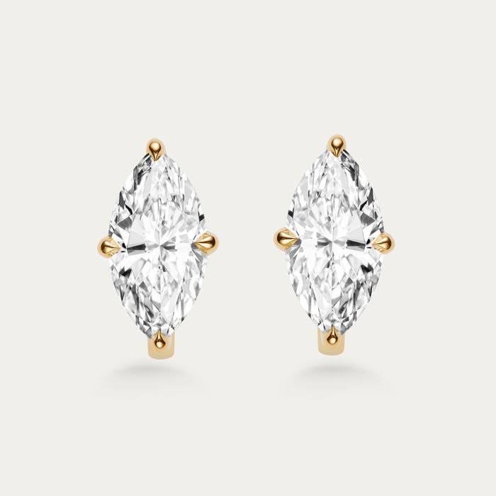 Marquise Cut Diamond Earrings