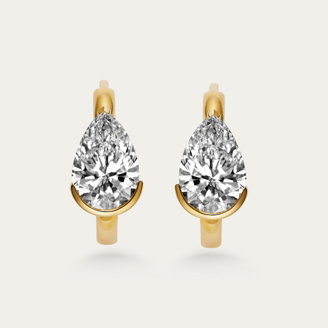 Briolette (Teardrop) Diamond Earrings