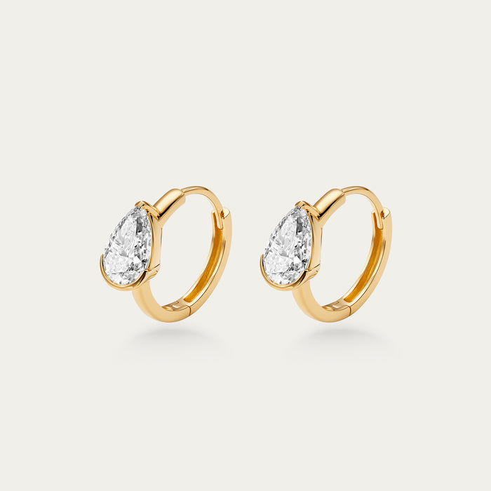 Briolette (Teardrop) Diamond Earrings