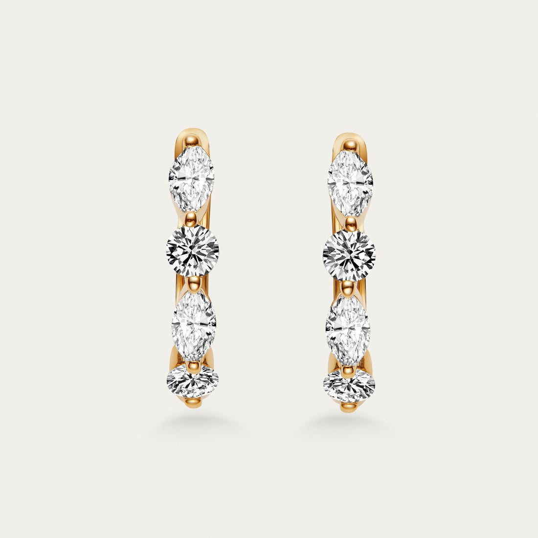 Marquise Cut Diamond Earrings
