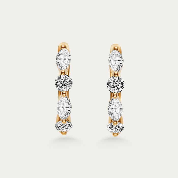 Marquise Cut Diamond Earrings