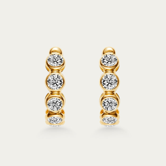 Round Brilliant Diamond Earrings