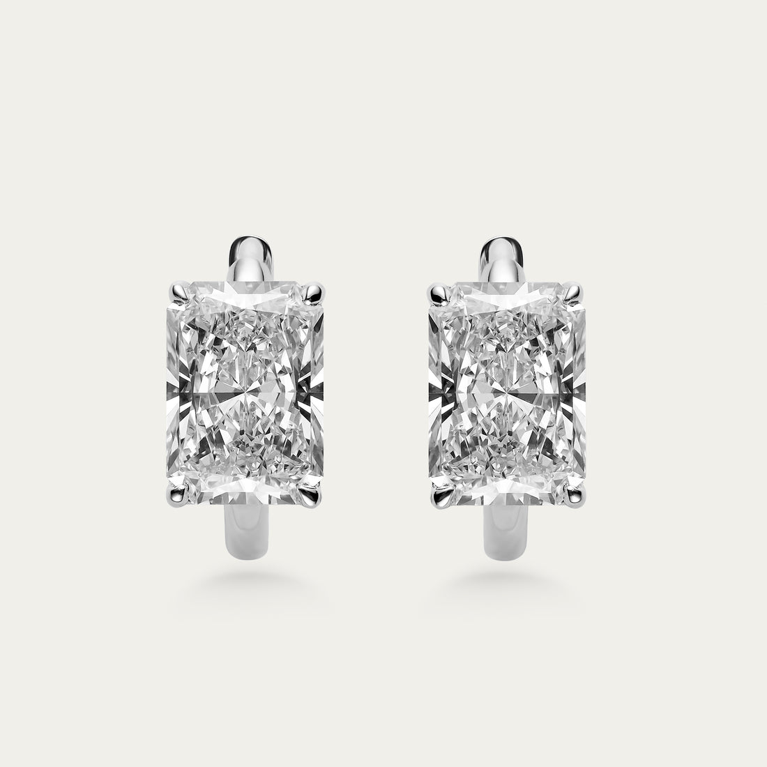 Radiant Cut Diamond Earrings