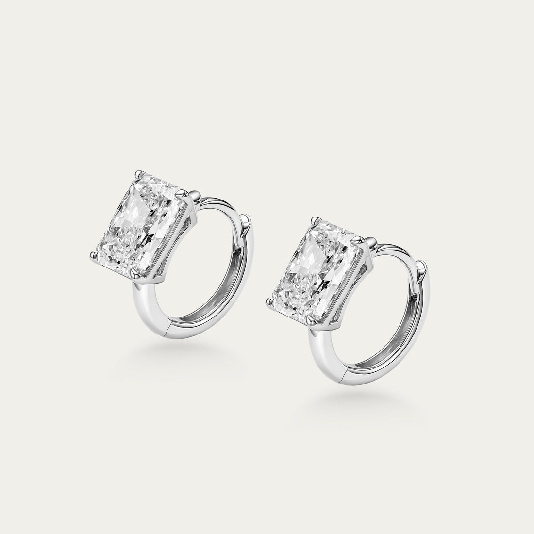 Radiant Cut Diamond Earrings