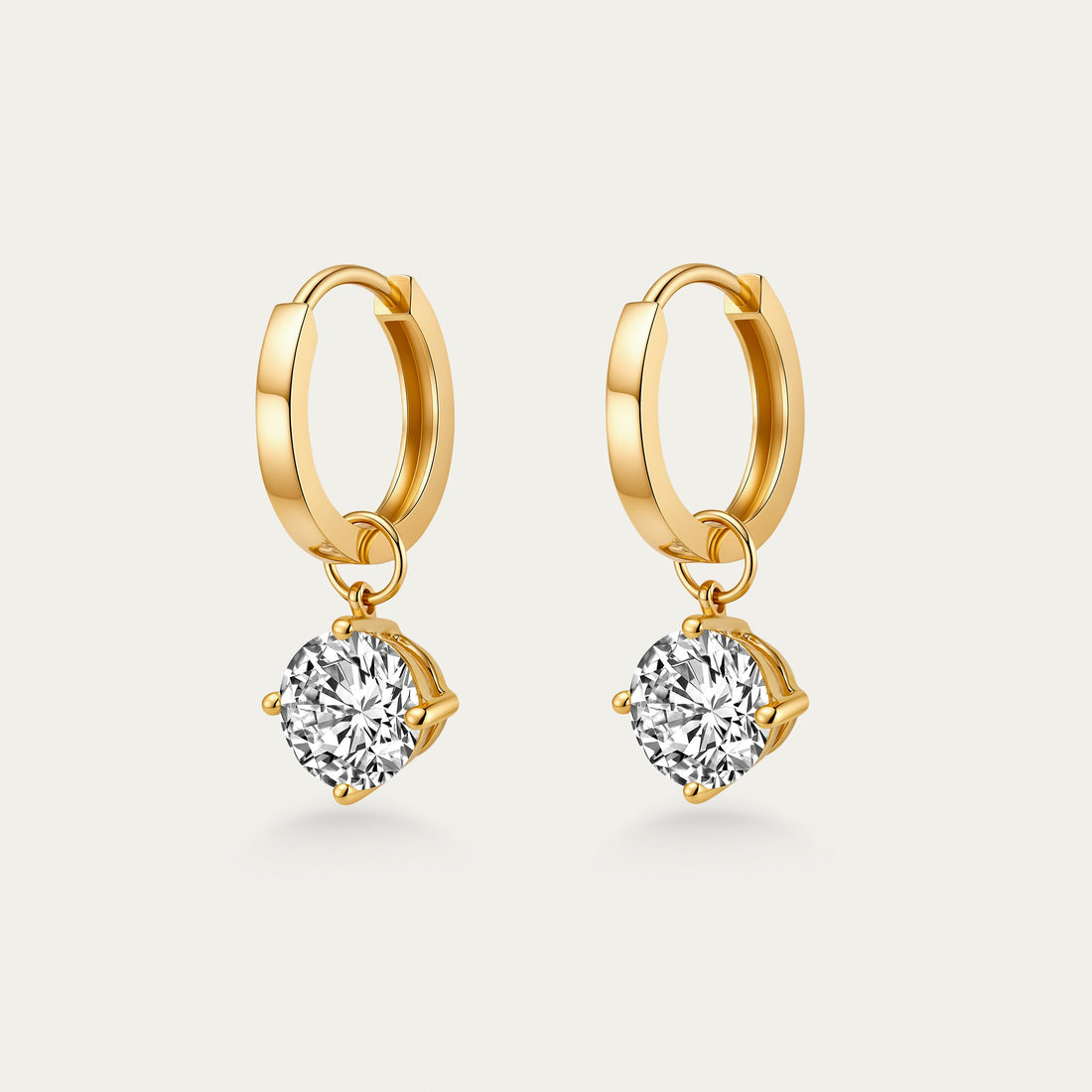 Round Brilliant Diamond Earrings