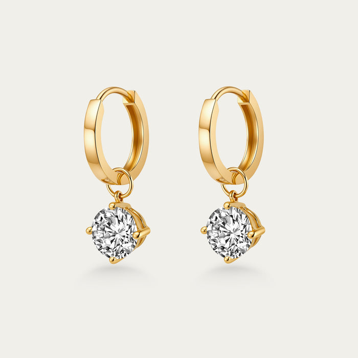 Round Brilliant Diamond Earrings
