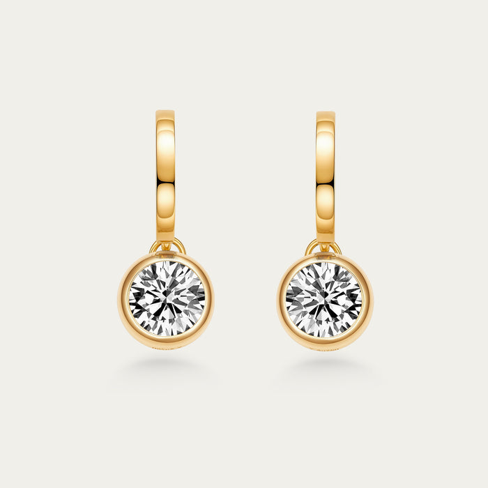 Round Brilliant Diamond Earrings