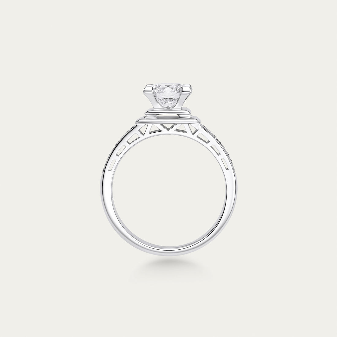 Lab-grown diamond ring — 1.5ct, D-F color, VS-VVS clarity, additional view