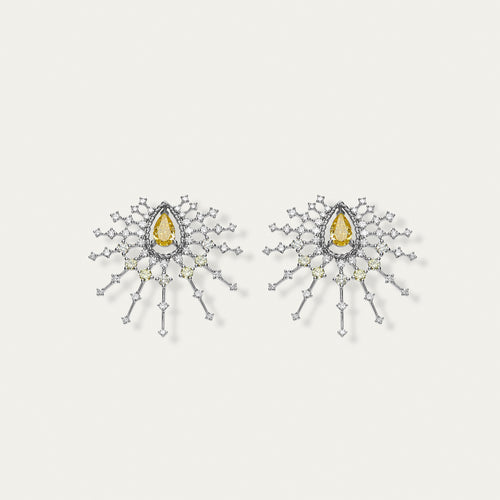 Pear Cut Diamond Earrings