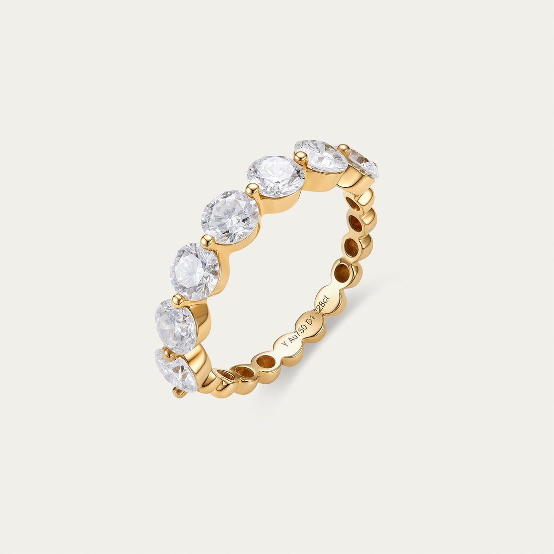 Lab-grown diamond ring — 1.15ct, D-F color, VS-VVS clarity, additional view