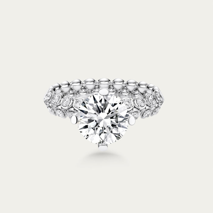 Round brilliant lab-grown diamond ring in 18k gold — 1.22ct, D-E color, VS-VVS clarity